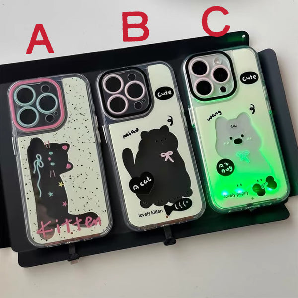 Cute Dog And Cat Phone Case for iPhone 11/12/12pro/12pro max/13/13pro/13pro max/14/14pro/14pro max/15/15pro/15pro max PN6854