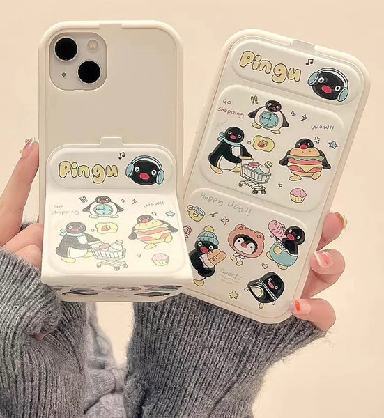 Cute Fold Phone Case for iphone 11/12/12pro/12pro max/13/13pro/13pro max/14/14pro/14pro max/15/15pro/15pro max PN6720