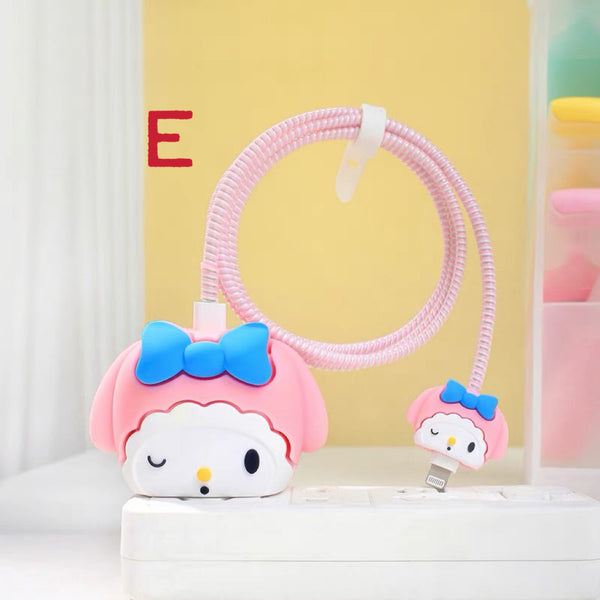 Cute Anime Charger Protector Set PN6875