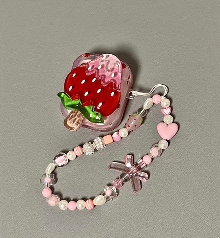 Strawberry Airpods Case For Iphone PN6744