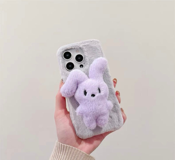 Rabbit Soft Phone Case for iPhone 11/11pro/11pro max/12/12pro/12pro max/13/13pro/13pro max/14/14pro/14plus/14pro max/15/15pro/15pro max/15plus/16/16pro/16pro max PN6863