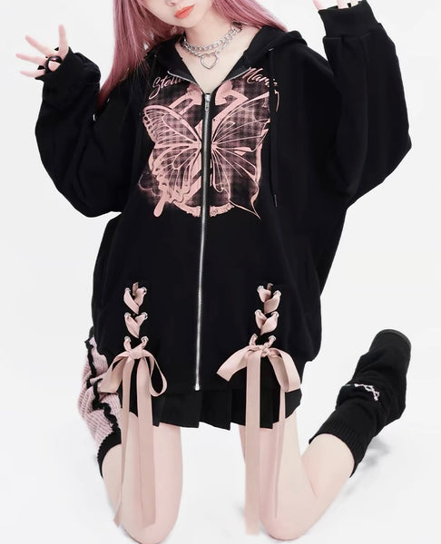 Kawaii Butterfly Sweater Coat PN6834