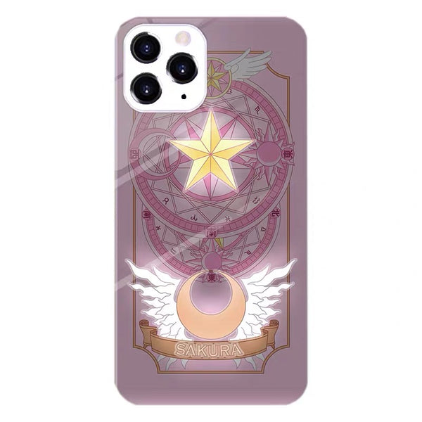 Lighting anime Phone Case for iphone 7p/8plus/X/Xs/XR/Xs max/11/11pro/11pro max/12/12pro/12pro max/12mini/13/13pro/13mini/13pro max/14/14pro/14plus/14pro max/15/15pro/15plus/15pro max PN6697