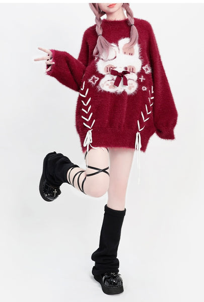 Lucky Rabbit Sweater Coat PN6835