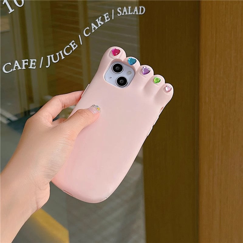 Cute Foot Phone Case for iPhone 11/11pro/11pro max/12/12pro/12pro