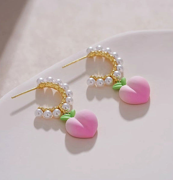 Sweet Peach Girl Earrings PN6601