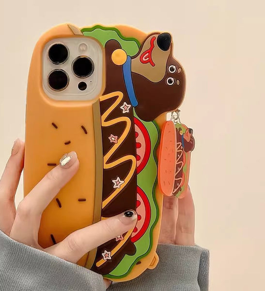 Funny Hot Dog Phone Case for iPhone 11/12/12pro/12pro max/13/13pro/13pro max/14/14 pro/14pro max PN6146