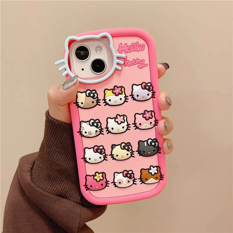 Cute Kitty Phone Case for iPhone 11/11pro/11pro max/12/12pro/12pro max/13/13pro/13pro max/14/14 pro/14 plus/14pro max PN5915