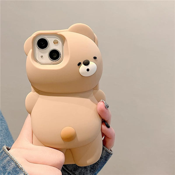 Lovely Bear Phone Case for iphone 11/12/12pro/12pro max/13/13pro/13pro max/14/14pro/14pro max/15/15pro/15ultra/15plus/15pro max PN6689