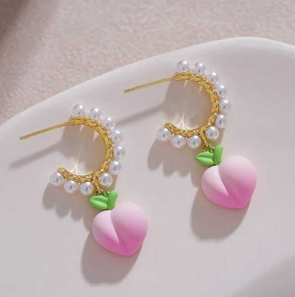 Sweet Peach Girl Earrings PN6601