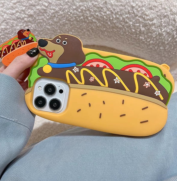 Funny Hot Dog Phone Case for iPhone 11/12/12pro/12pro max/13/13pro/13pro max/14/14 pro/14pro max PN6146