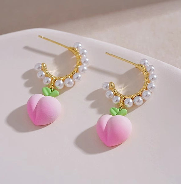 Sweet Peach Girl Earrings PN6601