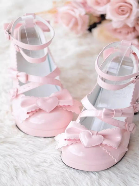 Kawaii Bow-Tie Girls Shoes PN6594