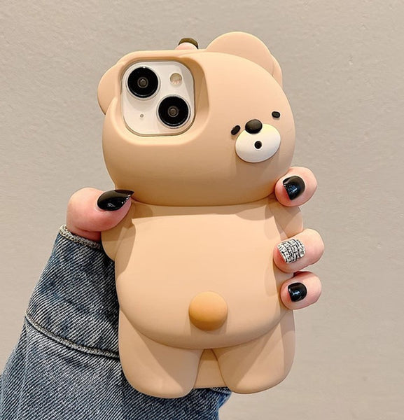 Lovely Bear Phone Case for iphone 11/12/12pro/12pro max/13/13pro/13pro max/14/14pro/14pro max/15/15pro/15ultra/15plus/15pro max PN6689
