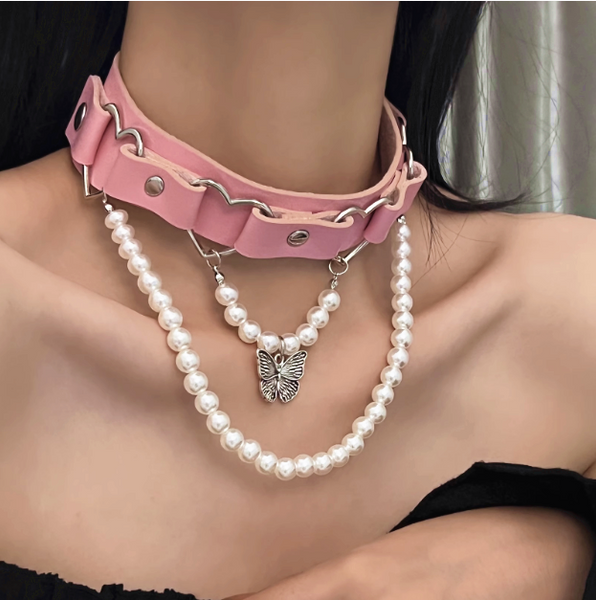 Fashion Heart Choker PN5892