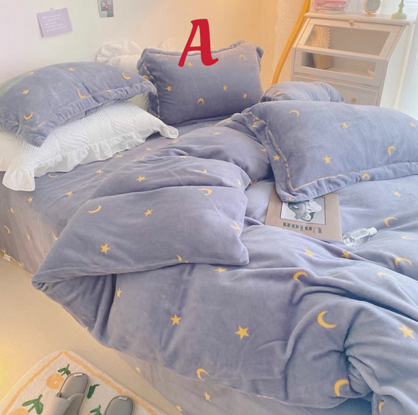 Kawaii Blue Star Bedding Set PN4565