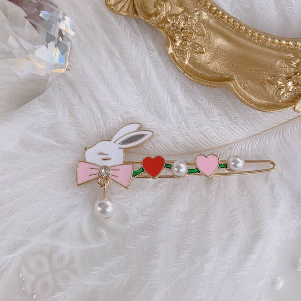 Kawaii Rabbit And Wing Hair Clip PN3520