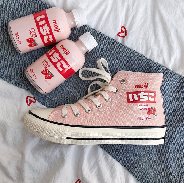 Cute Strawberry Canvas Shoes PN3452