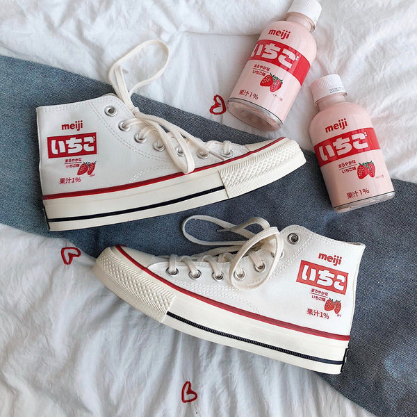 Cute Strawberry Canvas Shoes PN3452