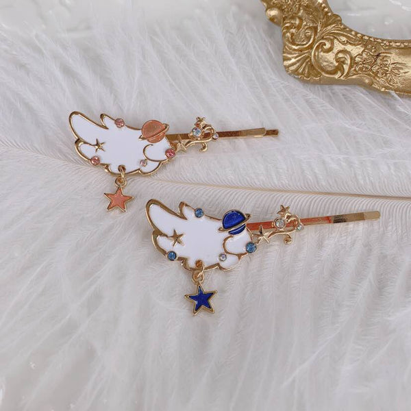 Kawaii Rabbit And Wing Hair Clip PN3520