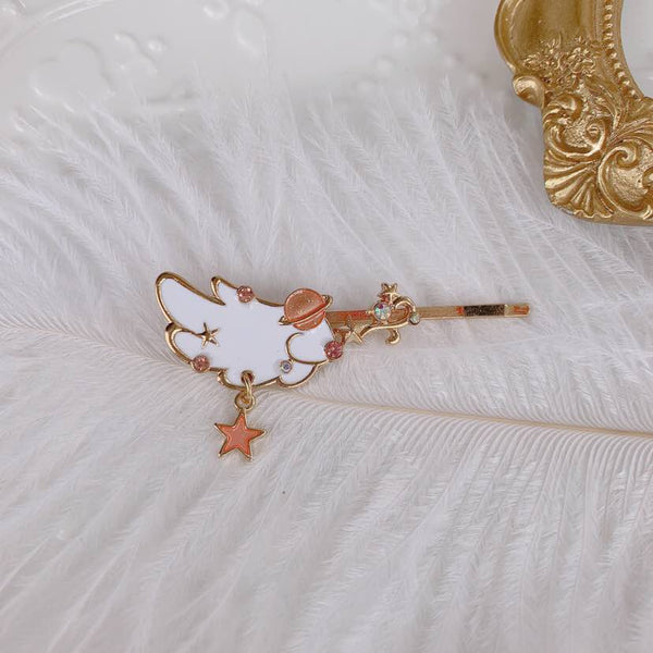 Kawaii Rabbit And Wing Hair Clip PN3520