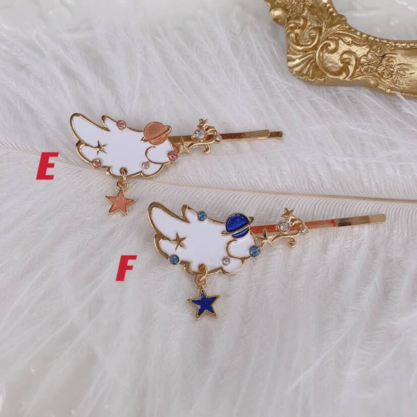 Kawaii Rabbit And Wing Hair Clip PN3520