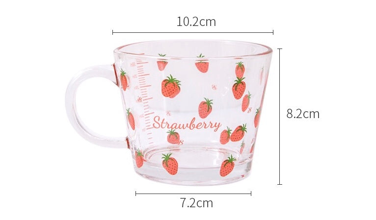 Kreapa strawberry glass cup 2 Sets cute strawberry Clear Glass Mug with Lid  and Straw. Strawberry cu…See more Kreapa strawberry glass cup 2 Sets cute