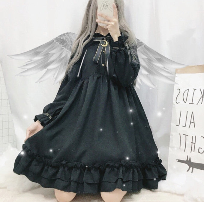 Black Bowtie Moon Dress PN3317