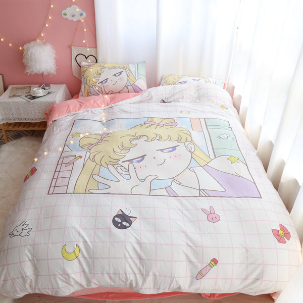 Cartoon Sailormoon Bedding Set PN3338