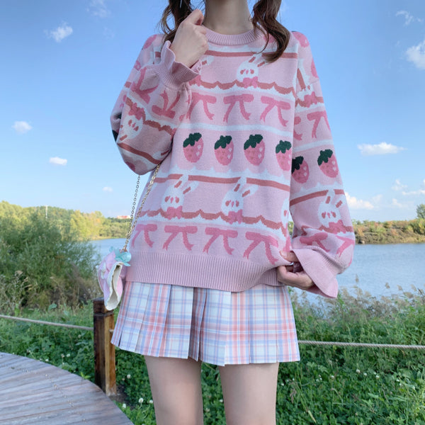 Fashion Strawberry Sweater PN4504