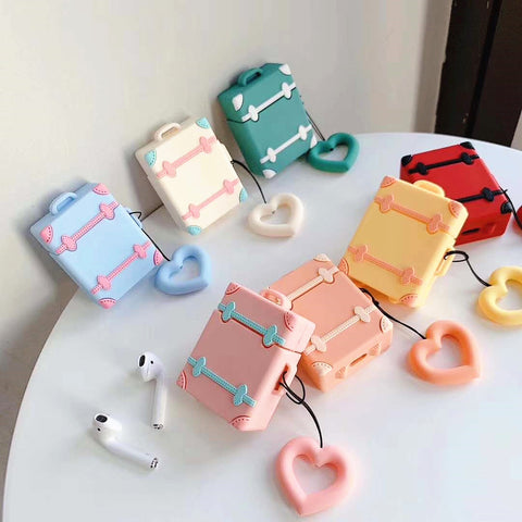 Vintage Suitacase Bottle Airpods Case For Iphone PN1164