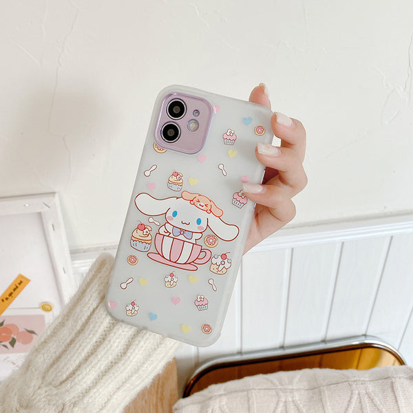 Cartoon Dog Phone Case for iphone 7/7plus/8/8P/X/XS/XR/XS Max/11/11pro/11pro max/12/12mini/12pro/12pro max PN3530