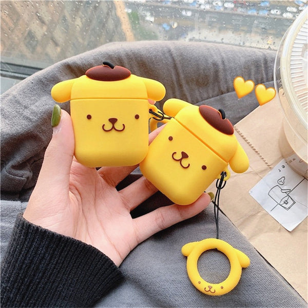 Pom Pom Purin Airpods Case For Iphone PN1142