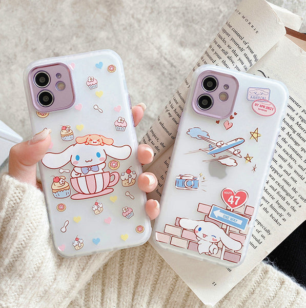 Cartoon Dog Phone Case for iphone 7/7plus/8/8P/X/XS/XR/XS Max/11/11pro/11pro max/12/12mini/12pro/12pro max PN3530