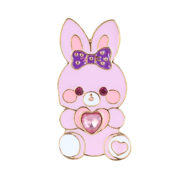 Cute Rabbit and Cat Brooches Pin PN11318