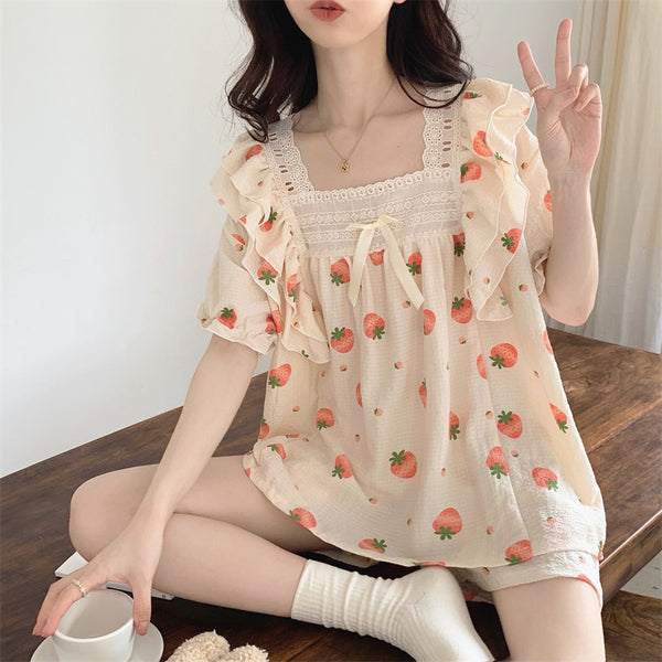 Fashion Strawberry Pajamas Suits PN5165