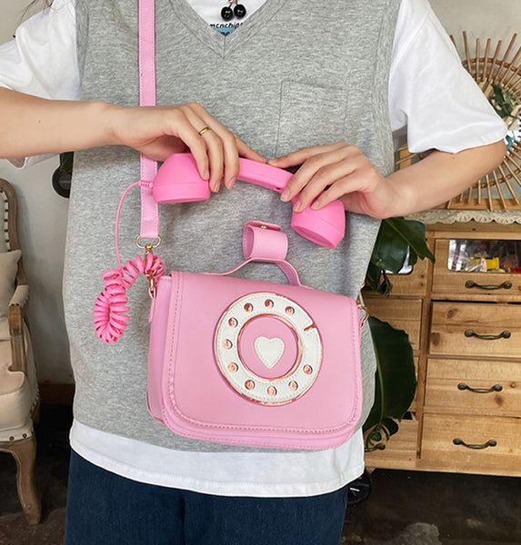 Cute Telephone Shoulder Bag PN4876