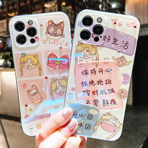 Cartoon Anime Phone Case for iphone 7/7plus/8/8P/X/XS/XR/XS Max/11/11pro/11pro max/12/12mini/12pro/12pro max PN3836