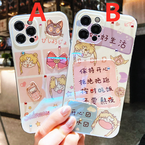 Cartoon Anime Phone Case for iphone 7/7plus/8/8P/X/XS/XR/XS Max/11/11pro/11pro max/12/12mini/12pro/12pro max PN3836