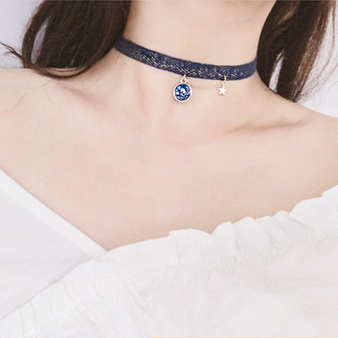 Cute Moon Choker PN1718