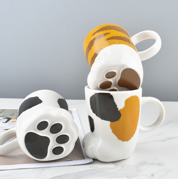 Lovely Cat Paw Ceramic Mugs Cup PN3277