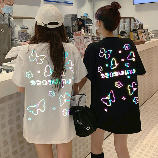 Fashion Reflective Butterfly T-shirt PN3130