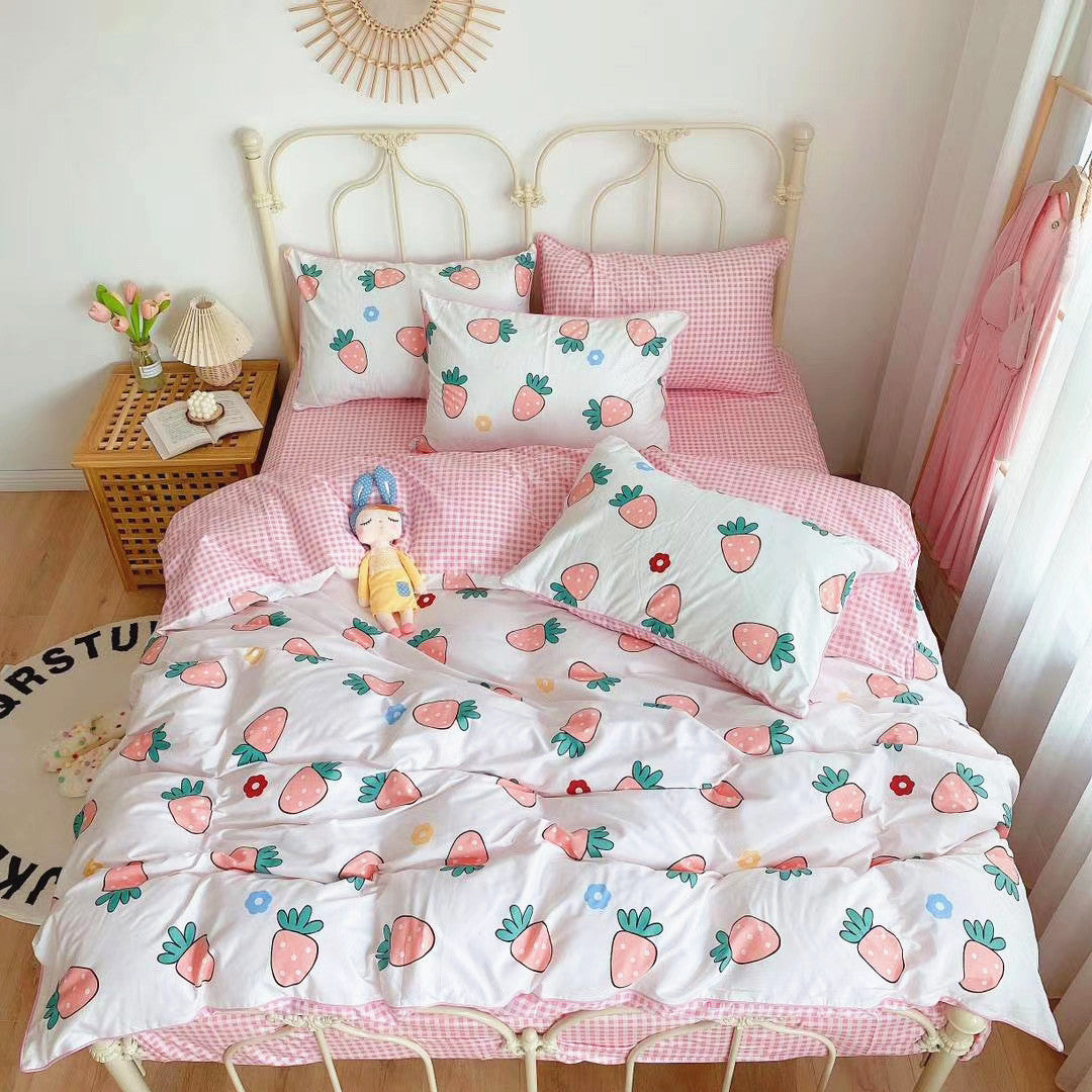 Sweet Strawberry Bedding Set Pn3533 Pennycrafts