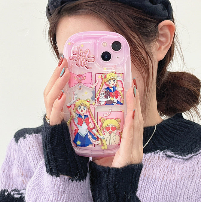 Kawaii Sailormoon Phone Case for iphone X/XS/XR/XS Max/11/11pro/11pro max/12/12mini/12pro/12pro max/13/13pro/13pro max/14/14plus/14pro/14pro max PN5420