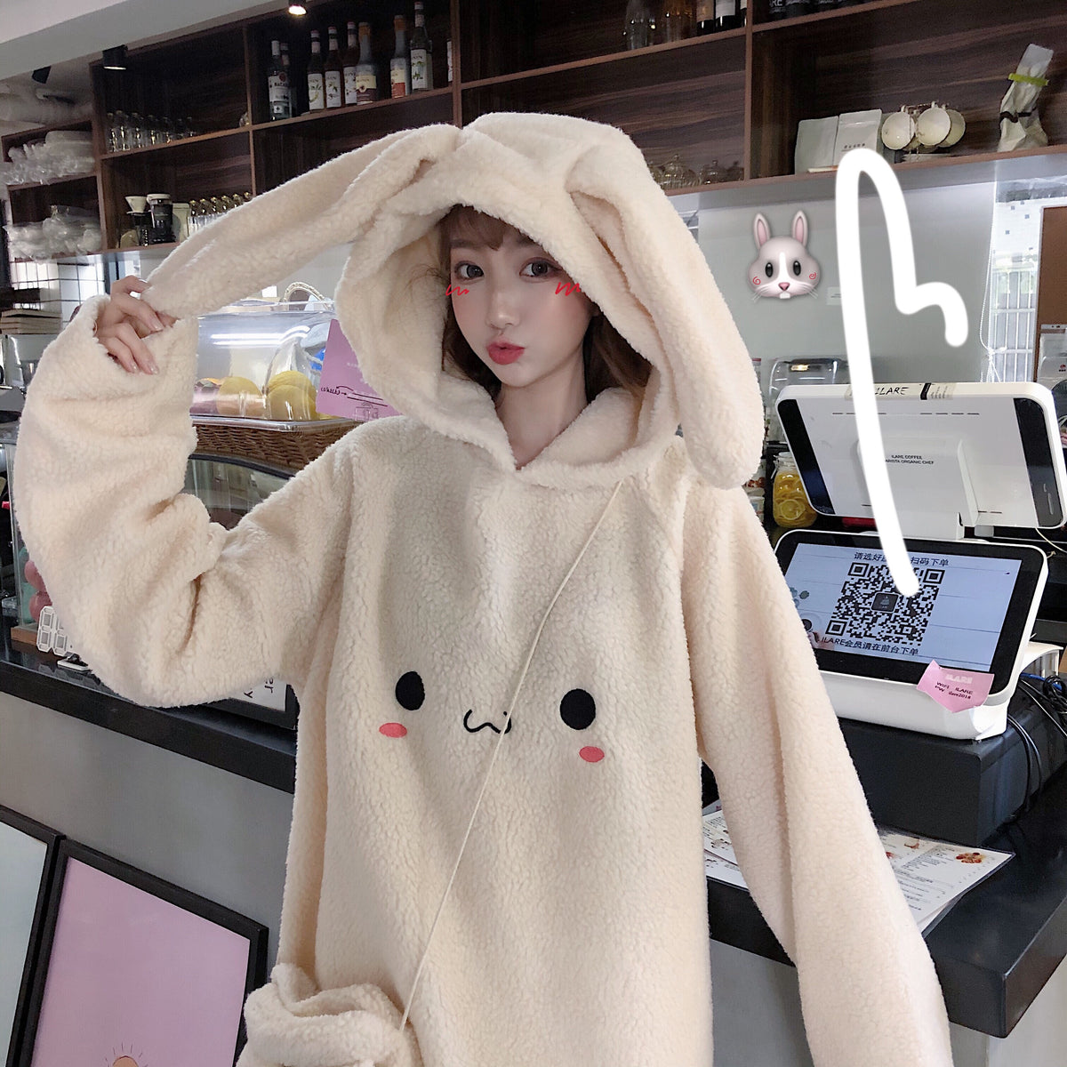 Cute Rabbit Ears Hoodie PN2160 – Pennycrafts