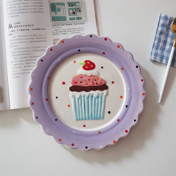 Sweet Strawberry Cake Plate PN4052