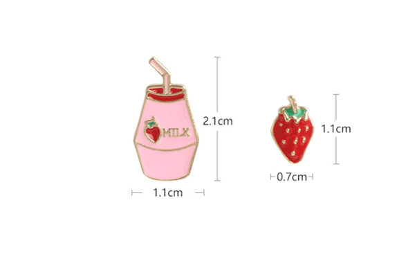 Strawberry Milk Earrings/Clips PN2479