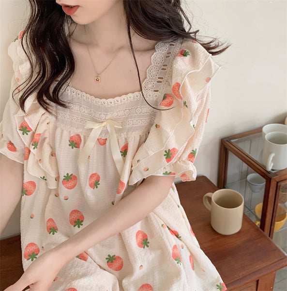 Fashion Strawberry Pajamas Suits PN5165