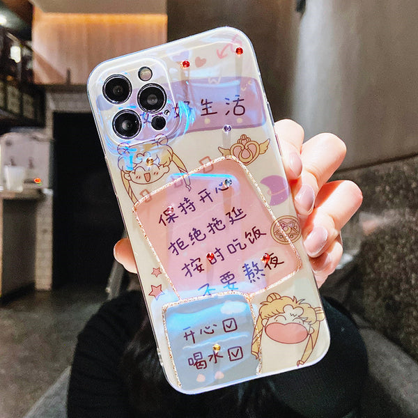 Cartoon Anime Phone Case for iphone 7/7plus/8/8P/X/XS/XR/XS Max/11/11pro/11pro max/12/12mini/12pro/12pro max PN3836