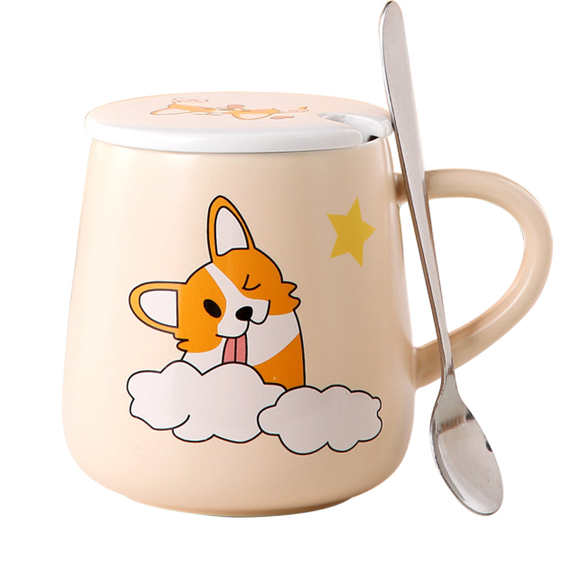 XL Enamel Corgi Mug (Metal Camping Mug) – Corgi On Fleek